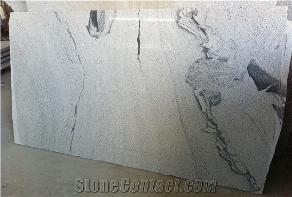 Polished China Viscont White Granite Tiles Slabs Viscon White Granite for Granite Pattern Wall Covering Floor Covering Cut to Size for Airport