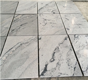 Polished Viscont White Granite Tiles Slabs Machine Cut to Size,Viscon White for Granite Pattern Granite Wall Tiles Floor Covering Granite Slabs Gofar