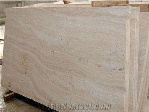 Tumbled Beige Ivory Trvertine Slabs Tiles, Ivory Light Travertine for Bathroom Interior, Wall Cladding and Other Design Projects