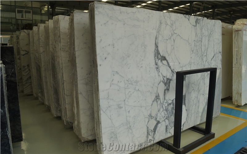 Italy Arabescato Classico Bianco Marble Slabs For Wall