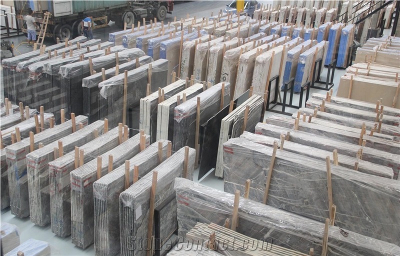 Blue Gold Marble in China Market,Tile,Big Gang Saw Slab,Own Quarry and Direct Factory with Ce,Paving Stone,Floor and Wall Cladding in Large Stock