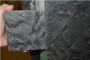 Brazil Black Metal Granite,Granito Matrix,Saint Louis,Versace Black in China Market,Ile and Slab for Wall Covering and Floor Use,Direct Factory