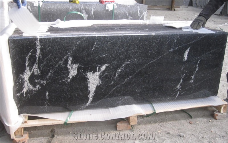 China Snow Gray Black Granite,Tile and Slab for Wall Covering and Floor Use,Direct Factory Own Quarry with Ce Certificate,Cheap Price Natural Stone