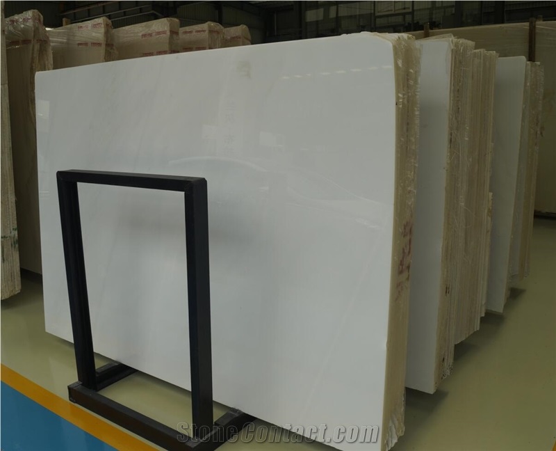 Fangshan Shiwo Han Bai Yu,China Pure White Jade Marble,Tile,Big Gang Saw Slab,Own Quarry and Direct Factory with Ce,Paving Stone,Floor and Wall