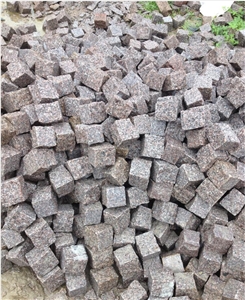 G354 Red China Granite Set,Cube Cobble Stone for Outdoor Paving,Floor Covering Walkway Pavers,Direct Factory with Ce and Cheap Price Garden Stone