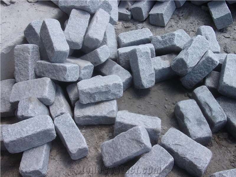 G601 China Gray Granite Tumbled Stone,Cube Paving Sets,Floor Covering,Garden Stepping Pavements,Walkway Pavers,Courtyard Road Pavers,Exterior Pattern