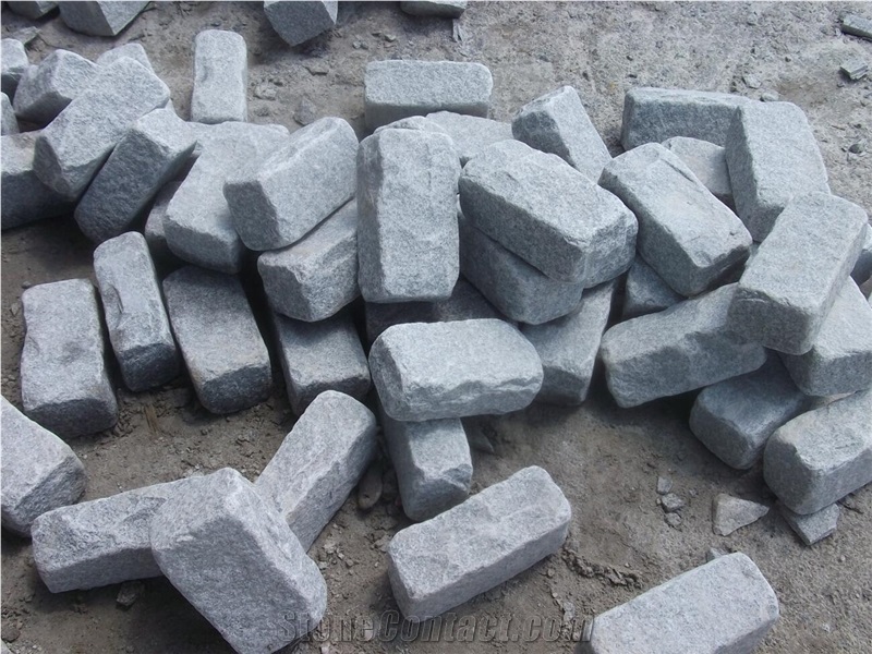 G601 China Gray Granite Tumbled Stone,Cube Paving Sets,Floor Covering,Garden Stepping Pavements,Walkway Pavers,Courtyard Road Pavers,Exterior Pattern