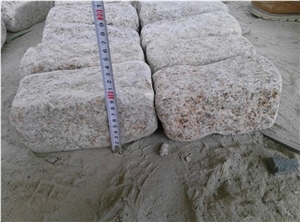 G682 China Yellow Granite Tumbled Stone,Cube Paving Sets,Floor Covering,Garden Stepping Pavements,Walkway Pavers,Courtyard Road Pavers,Exterior