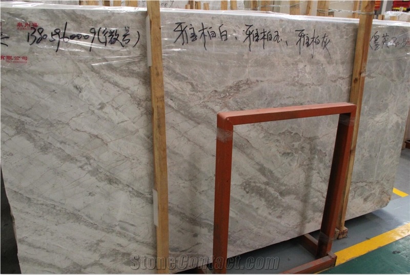 Yabo White Marble Big Slab Hotel Project Floor Tile Use