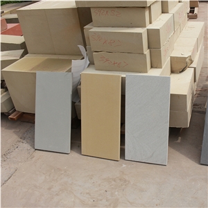 Beige Sandstone Tiles Honed Surface and Litchi Surface for Wall and Floor