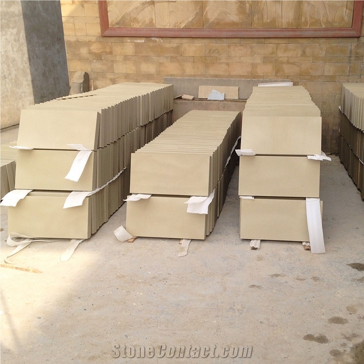 Natural Beige Sandstone Paving Tile For Sale Beige Sand Stone Panels From China Stonecontact Com