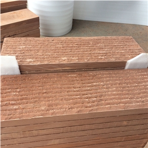 Red Sandstone Tiles Line Surface Factory Direct Sale
