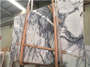 Afyon Violet Marble Slabs & Tiles, Lilac White Marble for Floor/Wall Tiles
