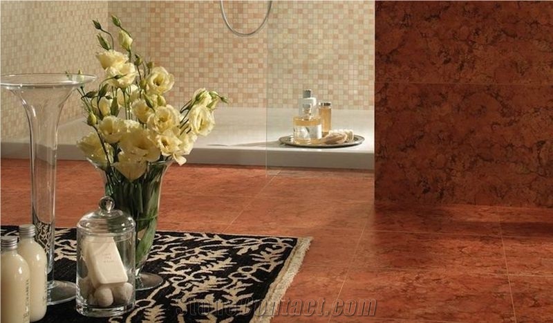 Polished Rosso Verona Marble Slab and Tile, Italy Red Marble Floor Tiles