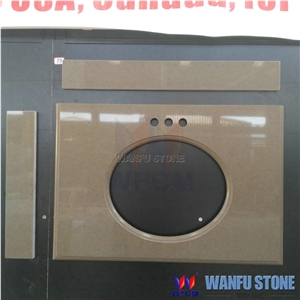 Chinese Quartz Stone Bathroom Vanity Tops
