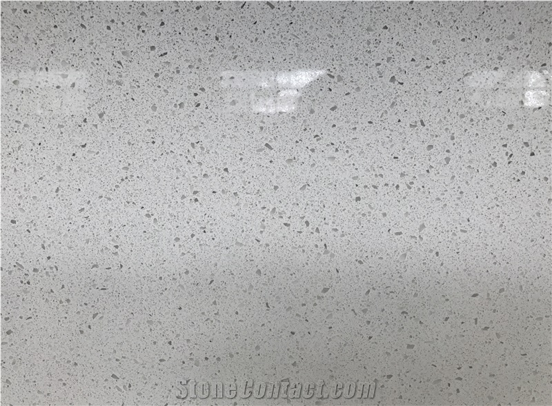 White Artificial/Engineered Quartz Stone/Slabs,Single Colors, Quartz Particles,Caesarstone 9141, Ice Snow, 1.5cm, 2cm,3cm
