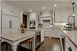 Giallo Ornamental Granite Kitchen Island Tops, Kitchen Countertops