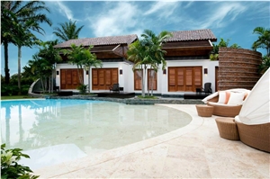 Dominican White Coral Swimming Pool Pavers
