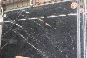 Black Nero Marquina, China Black Marble Slabs & Tiles, Factory Price with High Quality