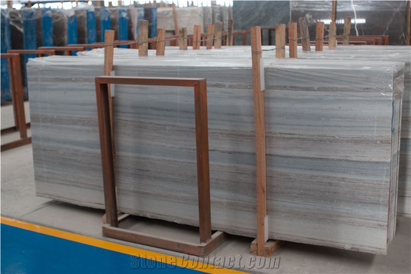 Blue Palissandro Marble Slabs, Crystal Wood Marble, China Wooden Grain Marble,Crystal Blue Marble with Brown Veins