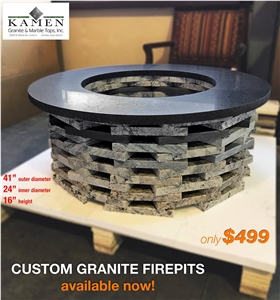 Custom Granite Firepits