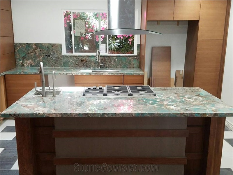 Amazonita Granite Custom Countertops