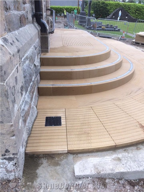 Church Entrance Steps and Disabled Entrance Ramp