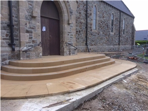 Church Entrance Steps and Disabled Entrance Ramp