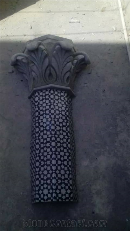 Hand Painted Ceramic Column Tiles