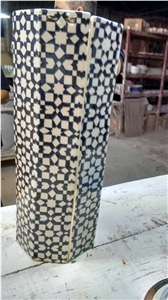 Hand Painted Ceramic Column Tiles