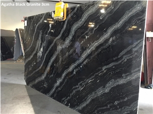 Agatha Black Granite 3cm Slabs