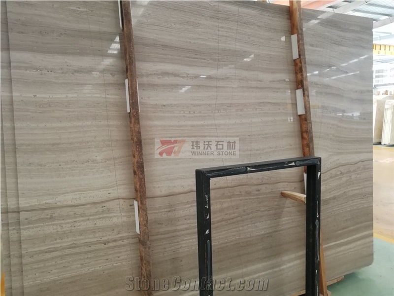 China Guizhou Wood Grain Marble Slabs