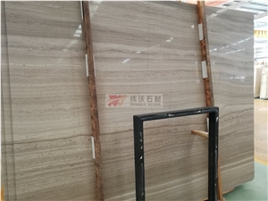 China Guizhou Wood Grain Marble Slabs