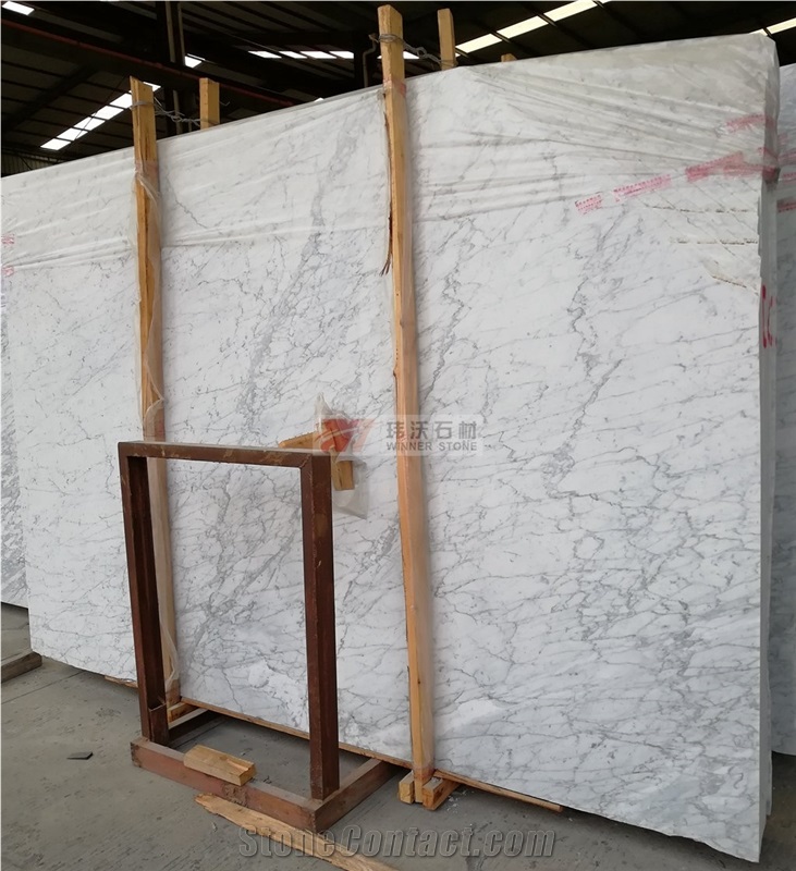 Italian Bianco Carrara Extra White Marble Tiles and Slabs