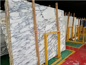 Italy White Marble Slabs - Arabescato Slabs in Book Match