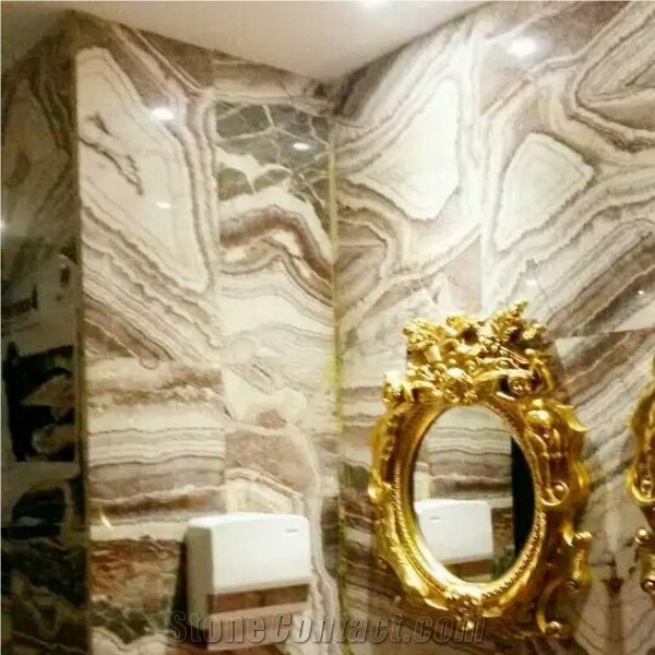 Inner Decorative Honey Onyx Marble Wall Panel