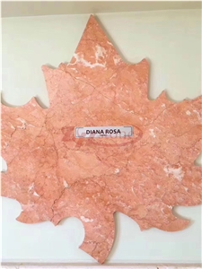 Polished Diana Rosa Marble Tile Slabs Skirting