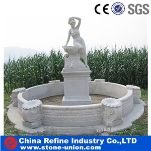 Carved White Marble Garden Fountain,Garden Sculptured Fountains,Beautiful Garden Fountain, Supply Various Of Style Fountain