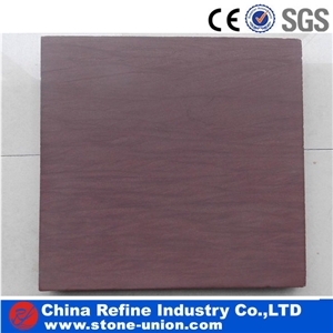Cheaper Purple Red Sandstone Floor Tiles& Purple Red Sandstone Wall Covering &Shandong Red Sandstone Pattern &Pink Vein Sadnstone