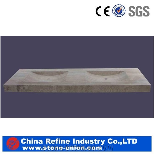 China Hunan White Marble for Bathroom Sink Vessel Sinks &Outdoor Stone Basin &Square White Marble Sinks&Pure White Marble Rectangle Sinks