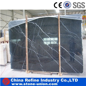 China Nero Marquina Black Marble Slabs Tiles Panel,Negro Bilbao,Negro Markina,Negro Marqina,Negro Marquino,Polished Marble Floor Covering Tiles