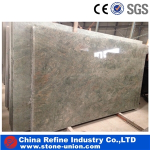 Chinese Natural Polished Teal Green Granite Slab & Tiles & Cut-To-Size for Floor Covering and Wall Cladding,Polished Green Granite Slabs for Walling