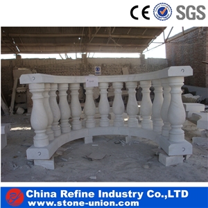 Column Pillar Building Material, White Marble Roman Columns by Handcarved,Grey Granite Garden Pillars,Railing Set,Handdrail Column,Garden Pillar