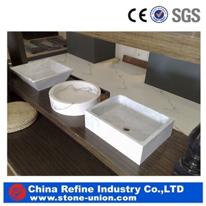 Double Sunny Beige Stone Sink&Yellow Marble Basin &Square Stone Wash Bowls& China Yellow Kitchen Sinks
