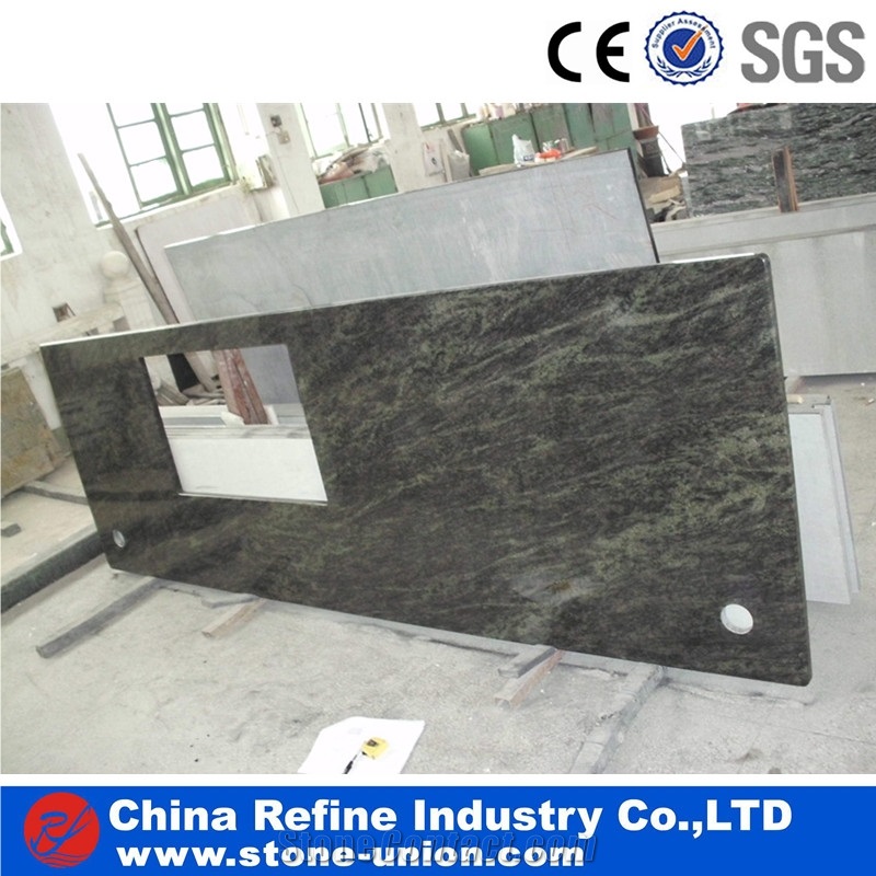 Forest Green Granite Slabs & Tiles, China Forest Green Granite Wall Covering