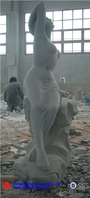 Grey Granite Human Sculptures & Statues, Western Style Sculpture, Design Various Of Style Sculptures & Statues