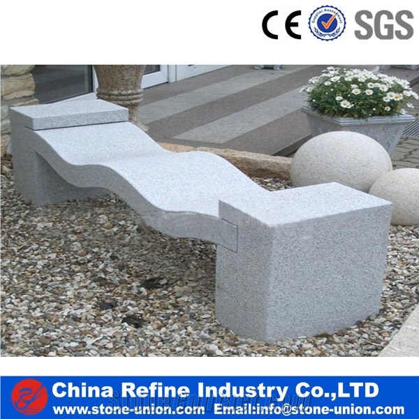 Grey Granite Stone Bench,China Grey Granite Garden Outdoor Bench,Chinese Polished Grey G654 Granite Bench , Outdoor Furniture , Stone Garden Bench