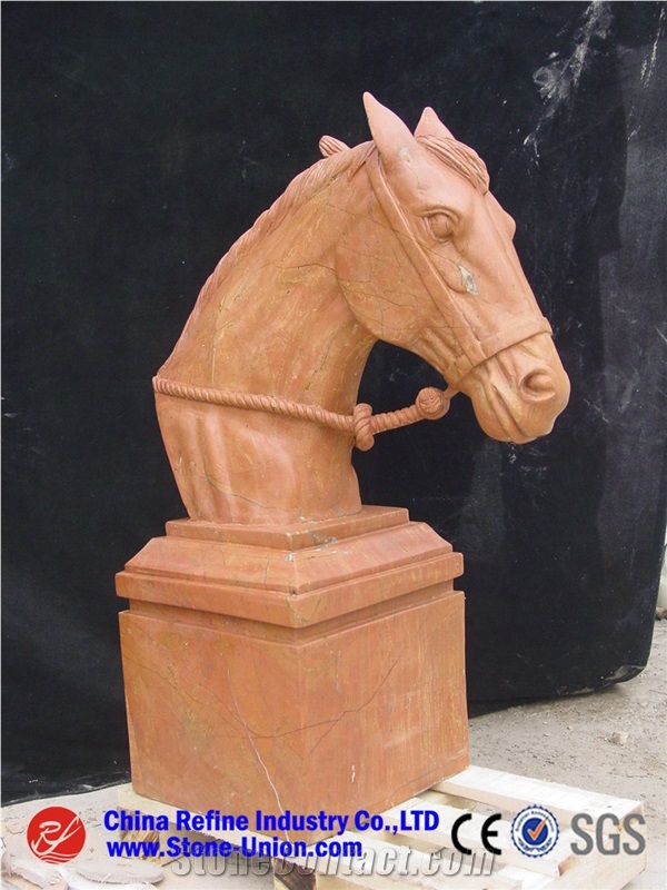 Horse Sculpture,Black Marble Sculpture, Garden Sculpture, Handcarved Sculpture,Animal Sculpture