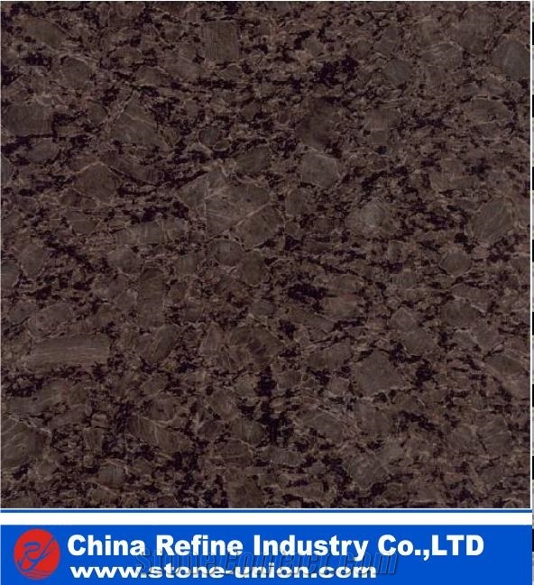 Imperial Pearl Royal Brown Granite Slab Tile, Royal Silver Granite Machine Cut Polished Panel Walling,Hotel Floor Covering Pattern, Countertops