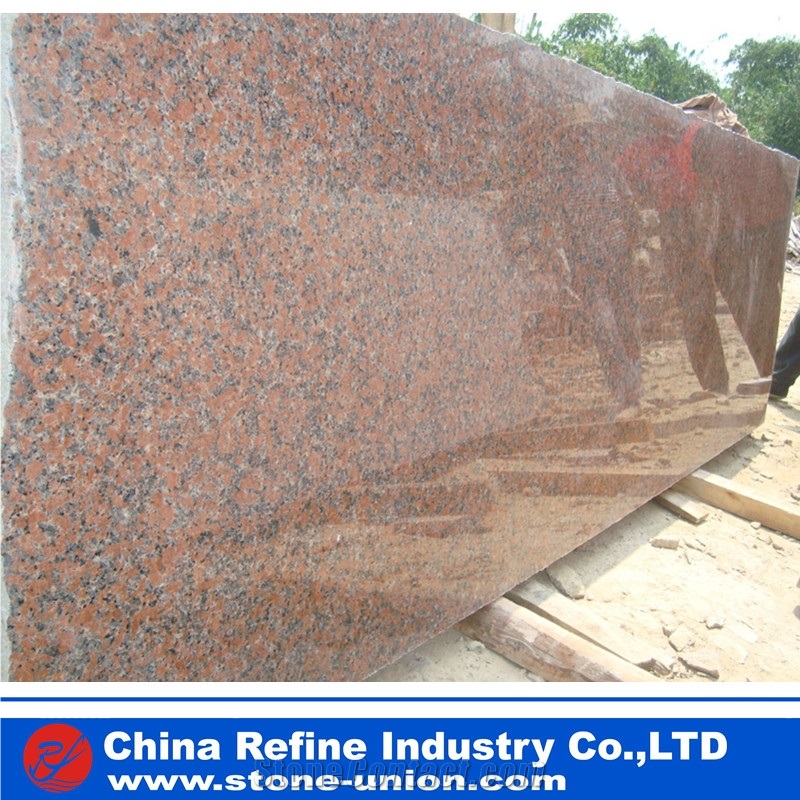 Imperial Ruby Red Granite Polished Slab Tile Panel Wall Cladding Floor Covering Pattern Interior Stone,,China Imperial Red Granite,Imperial Granite